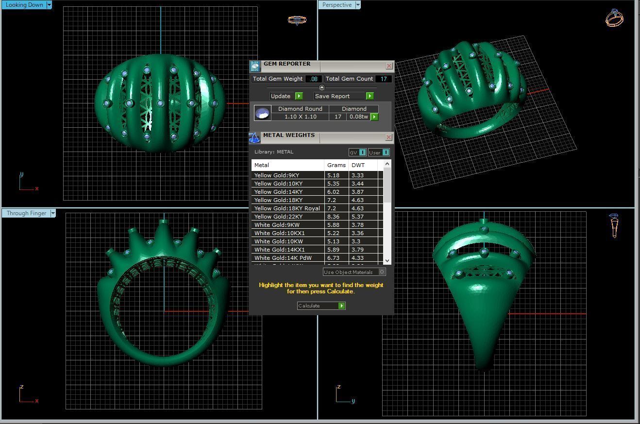 Rings 52 3D print model_6