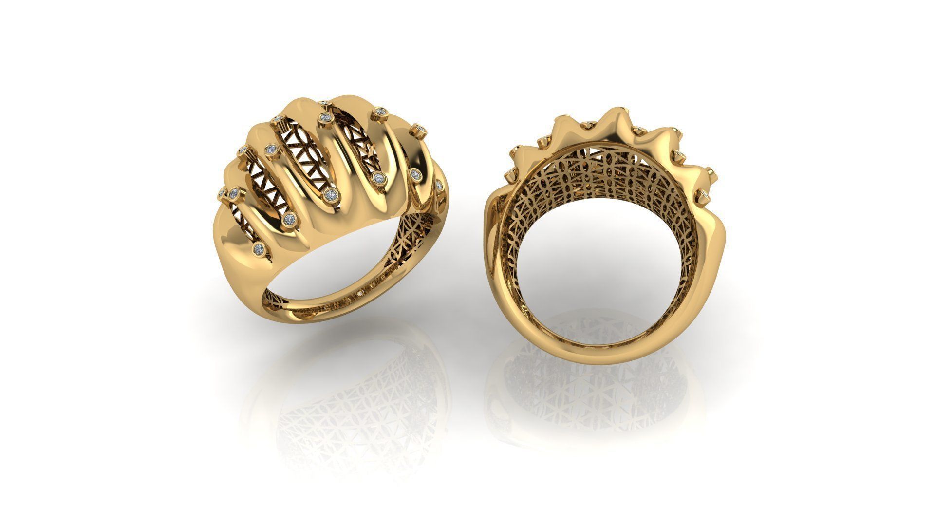 Rings 52 3D print model_3