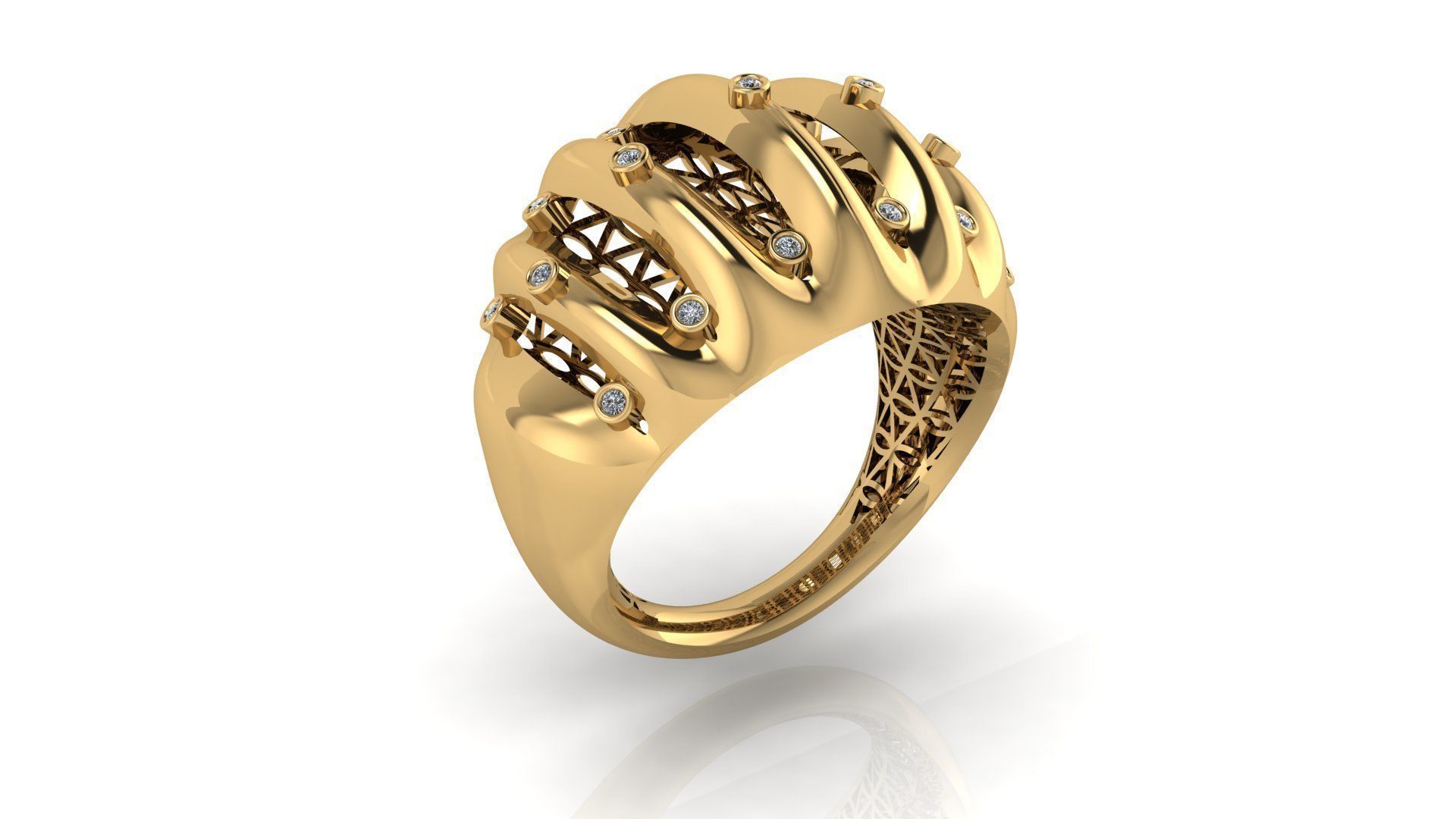 Rings 52 3D print model_4