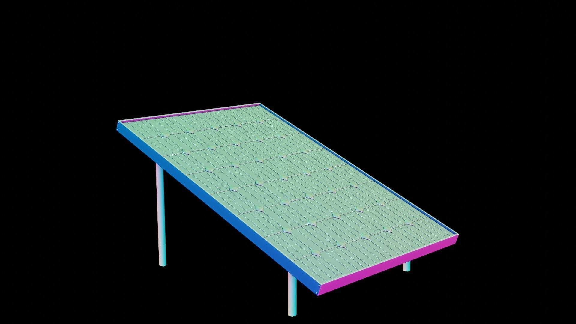 Solar Panel Set Low-poly 3D model_7