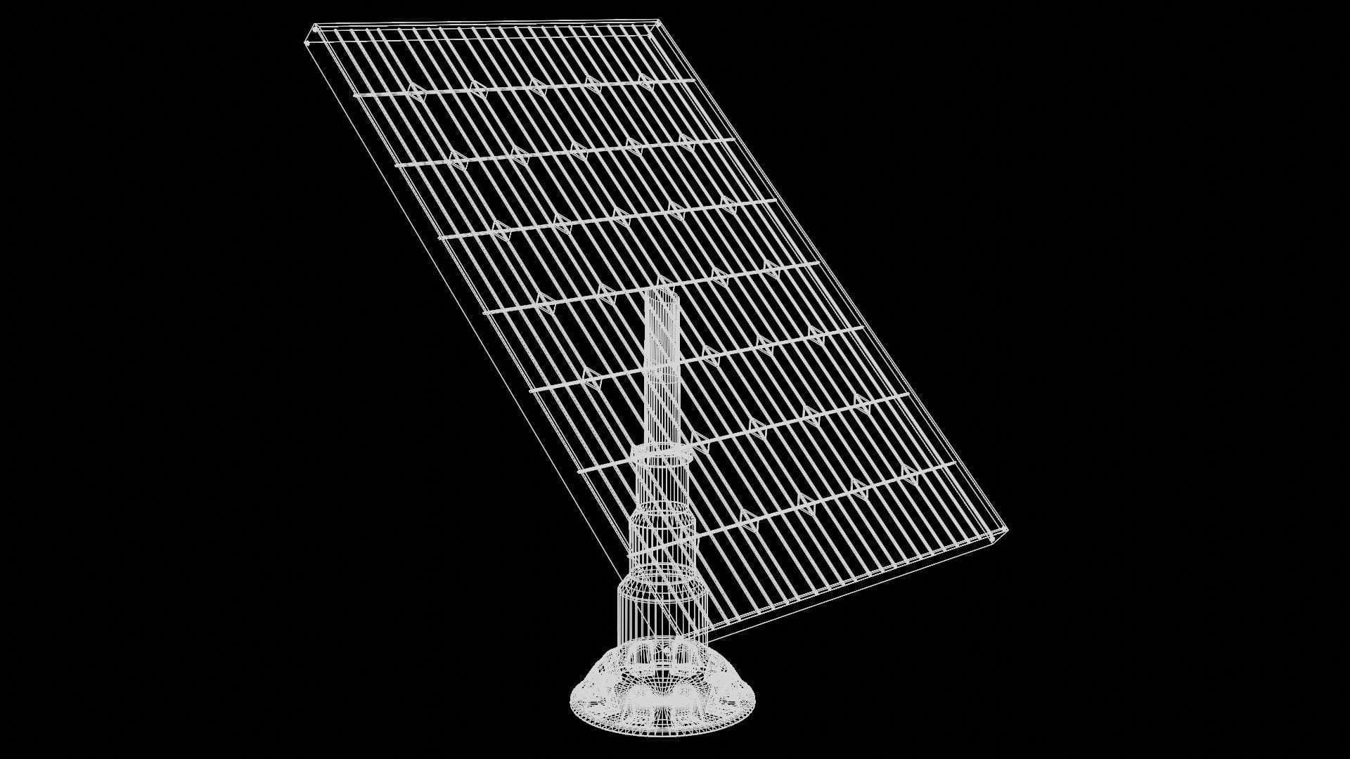 Solar Panel Set Low-poly 3D model_10