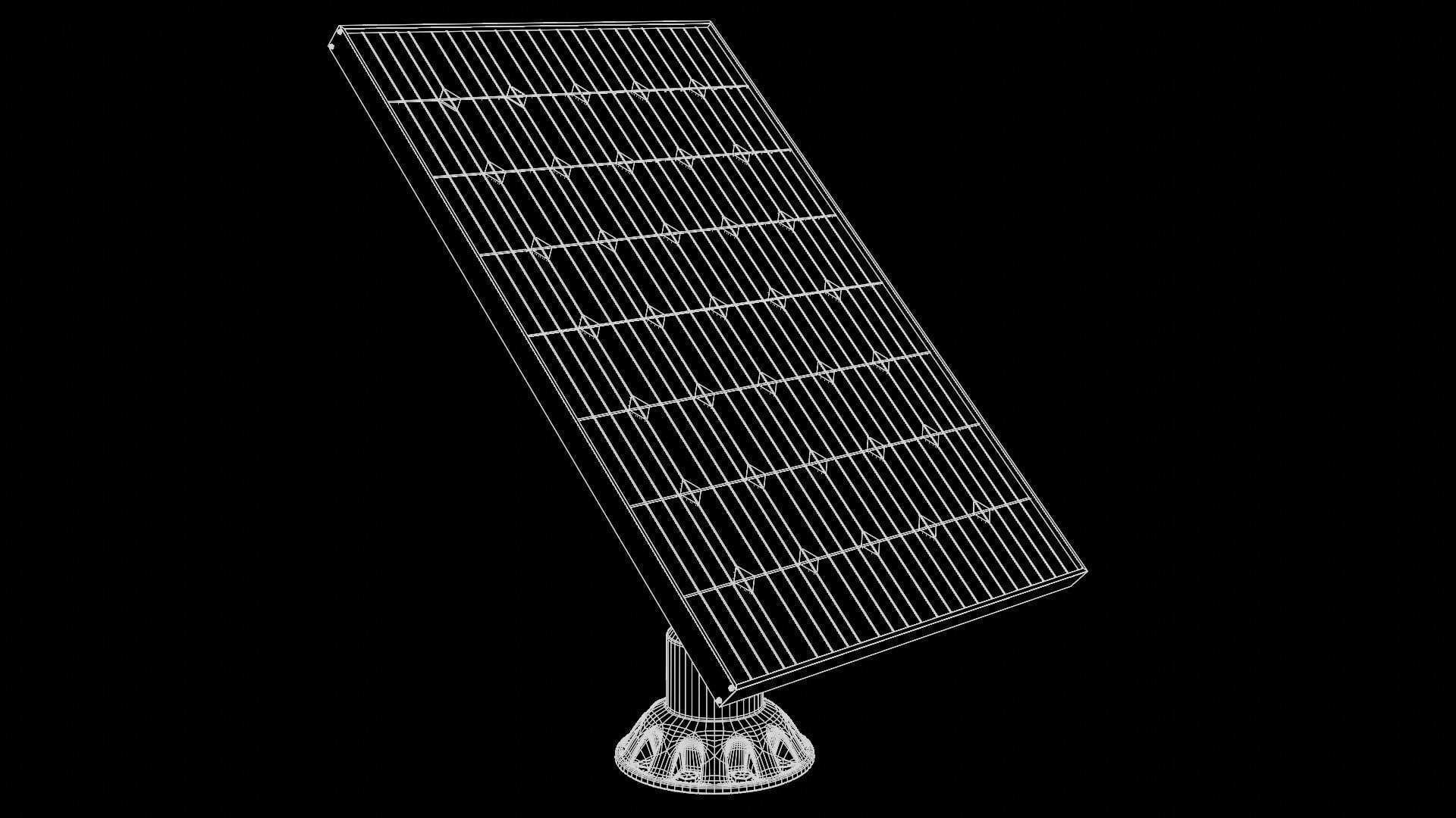 Solar Panel Set Low-poly 3D model_8