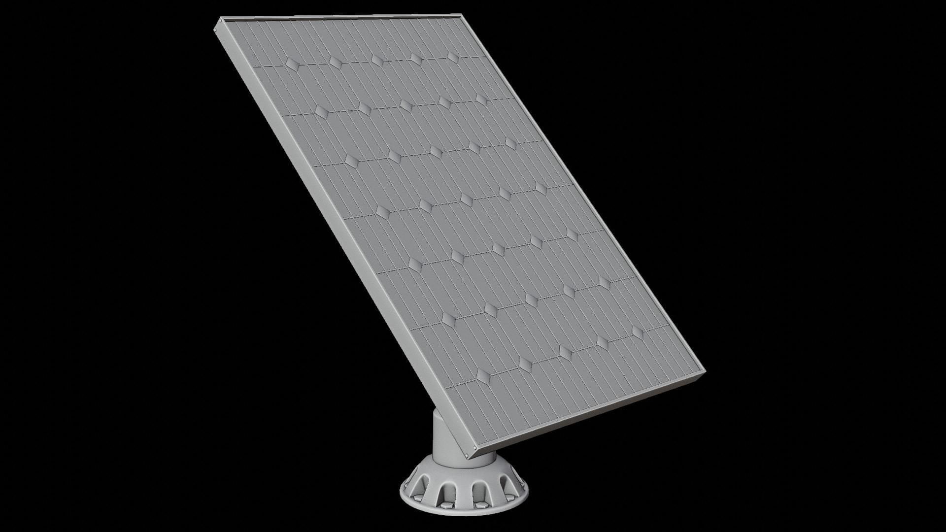 Solar Panel Set Low-poly 3D model_4