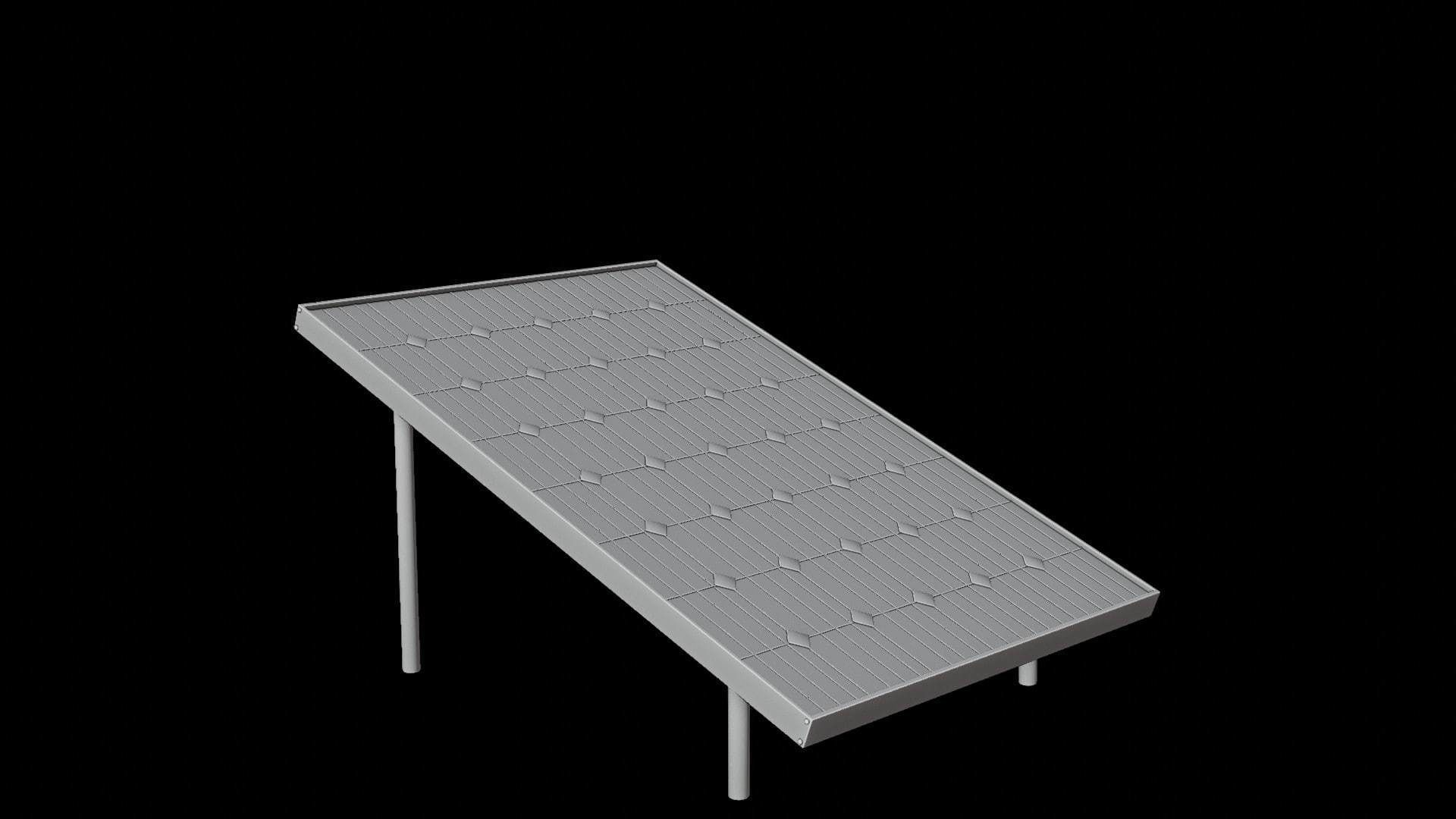 Solar Panel Set Low-poly 3D model_5