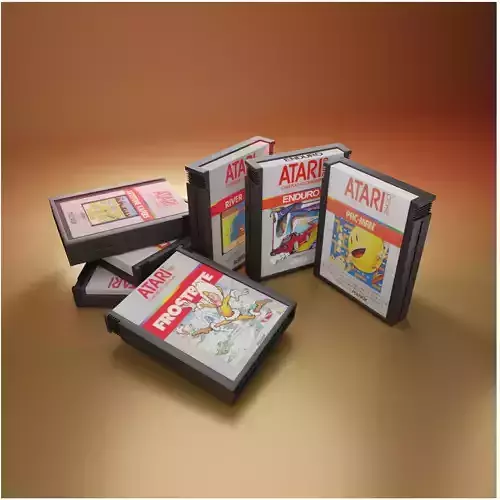 Cartuchos Atari - 3D