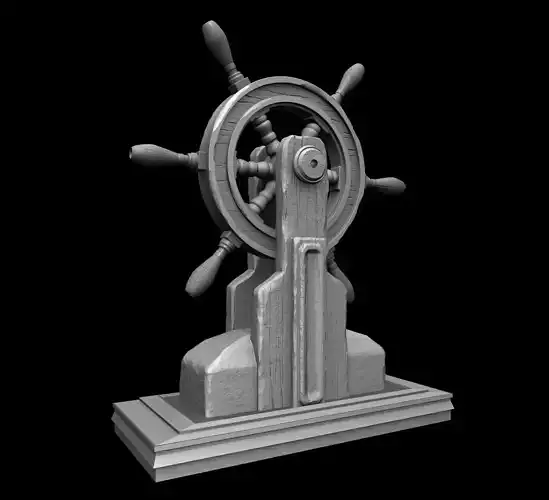 Timon de barco - Modelo de impresion 3D 3D print model