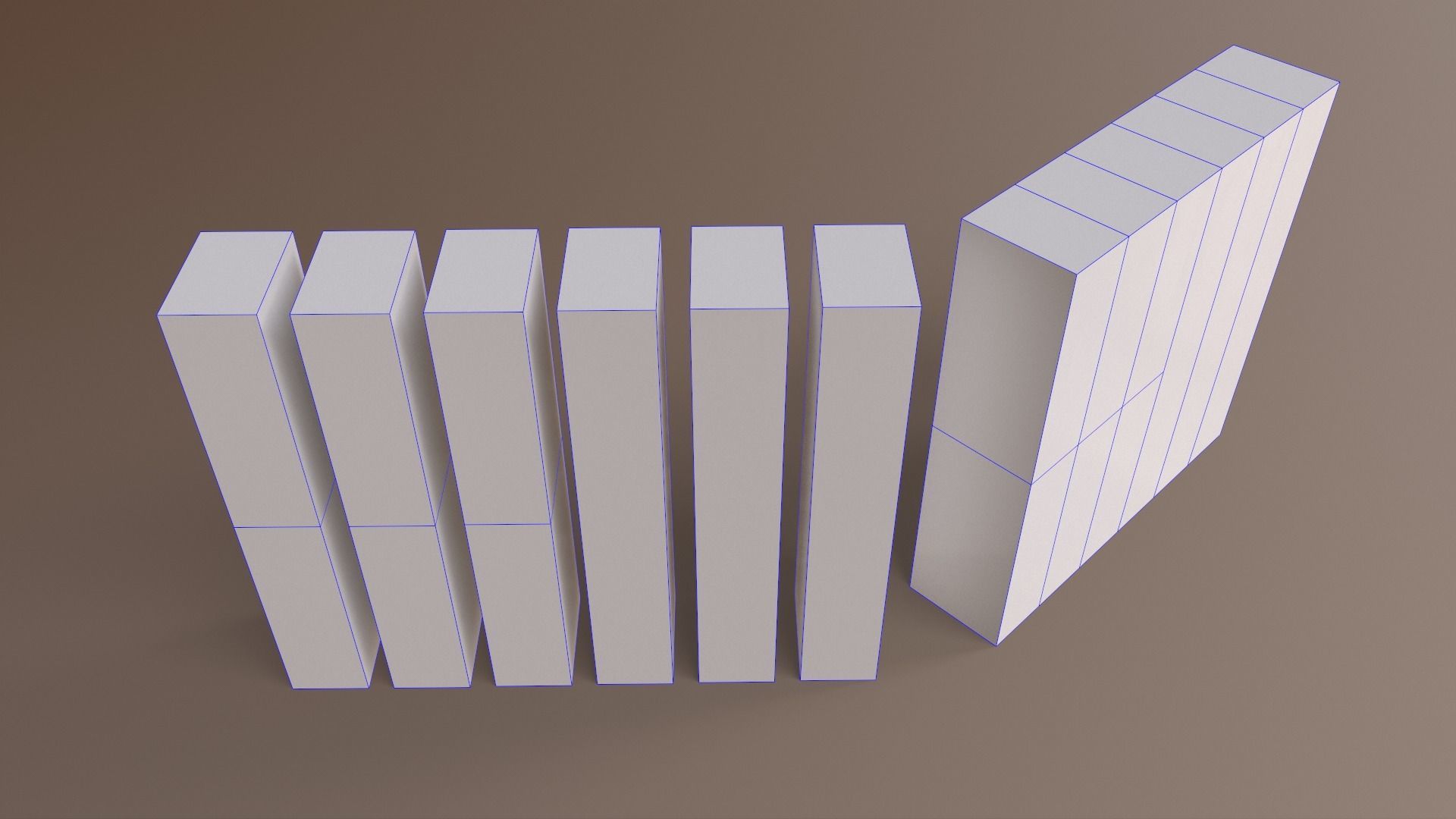 PBR School Gym Locker 06 - Grey Low-poly 3D model_31