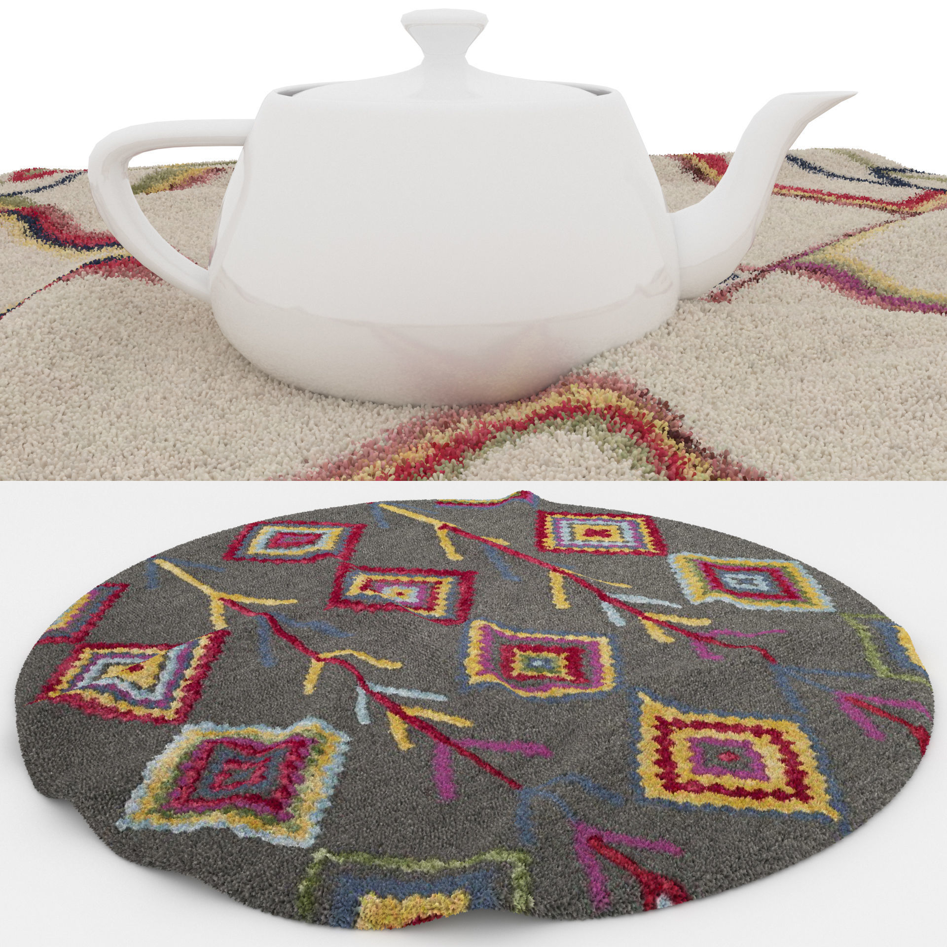 Rugs No 294 Low-poly 3D model_1