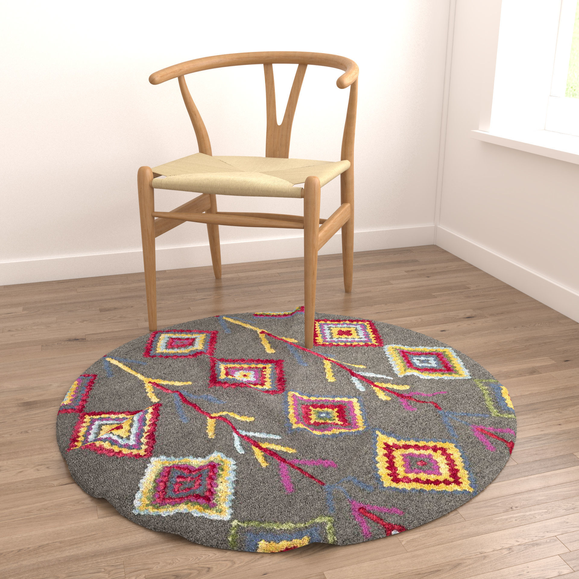 Rugs No 294 Low-poly 3D model_3