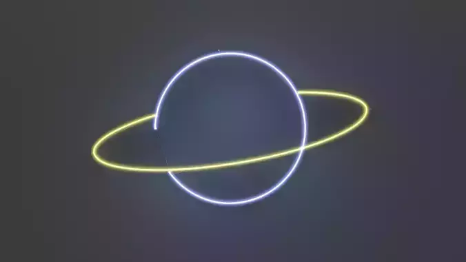 Planet - Neon Sign