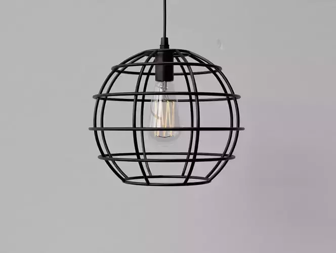Cage Pendant Light 01