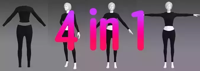 Woman Clothing 4 in 1 set51