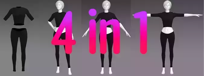 Woman Clothing 4 in 1 set52