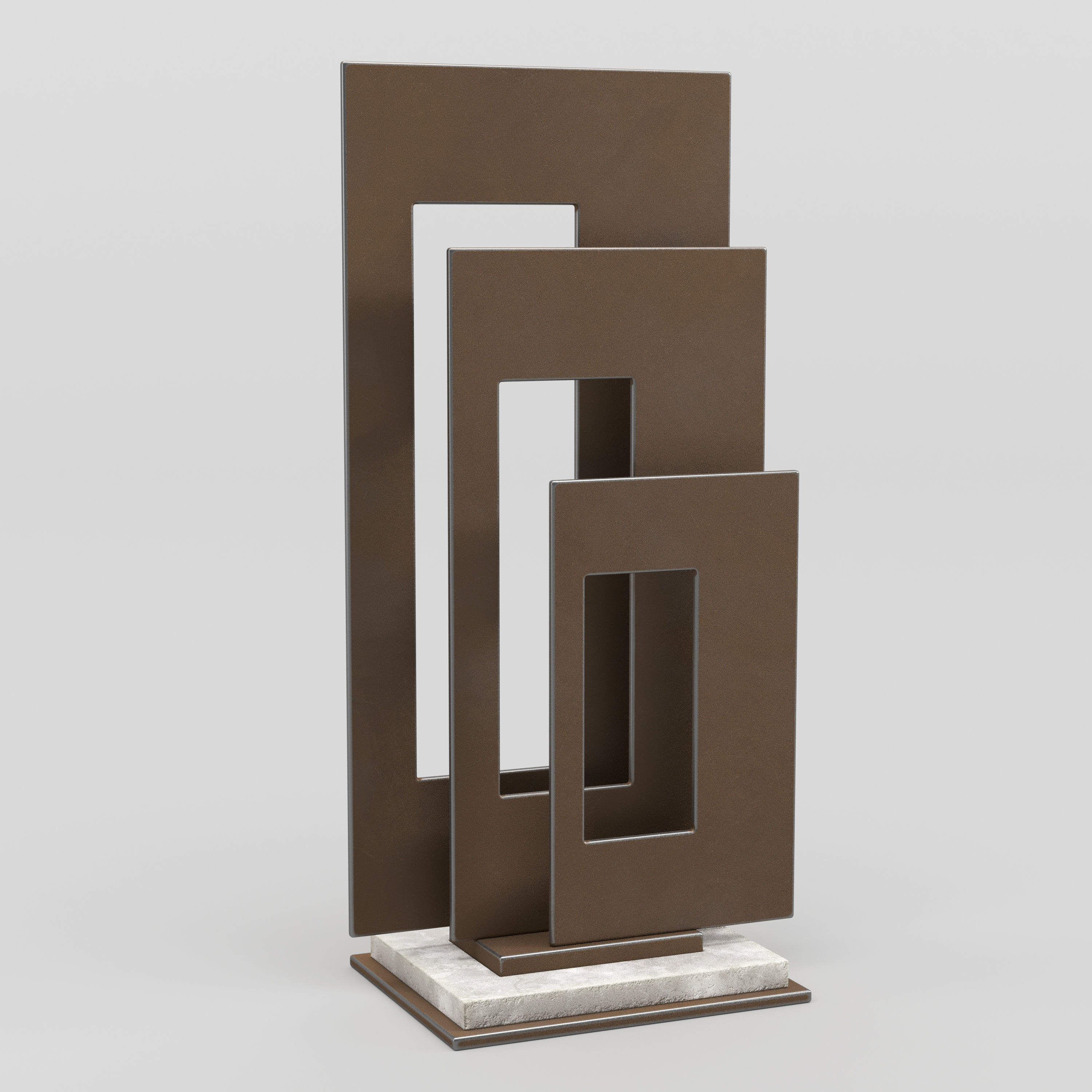 Decorative Set Vol 03 Abstract Sculptures Free 3D model_4