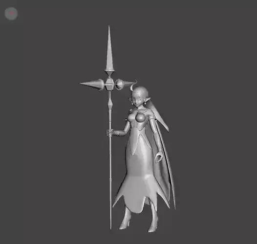 Putine Demon Goddess 3D Model