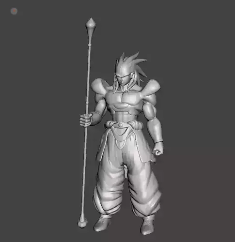 Sealas 3D Model dragon ball character
