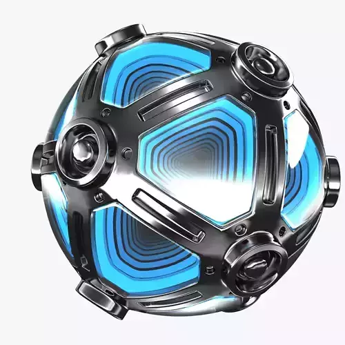 Metal Sphere Lamp 3D model