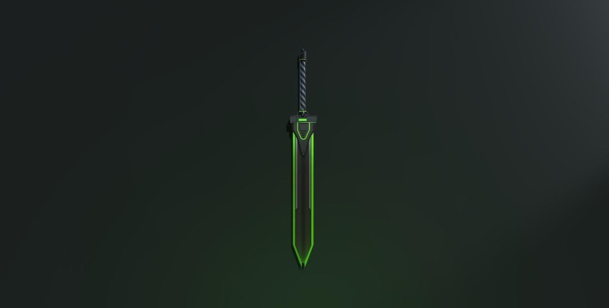 SciFi Melee Weapons Pack Low-poly 3D model_8