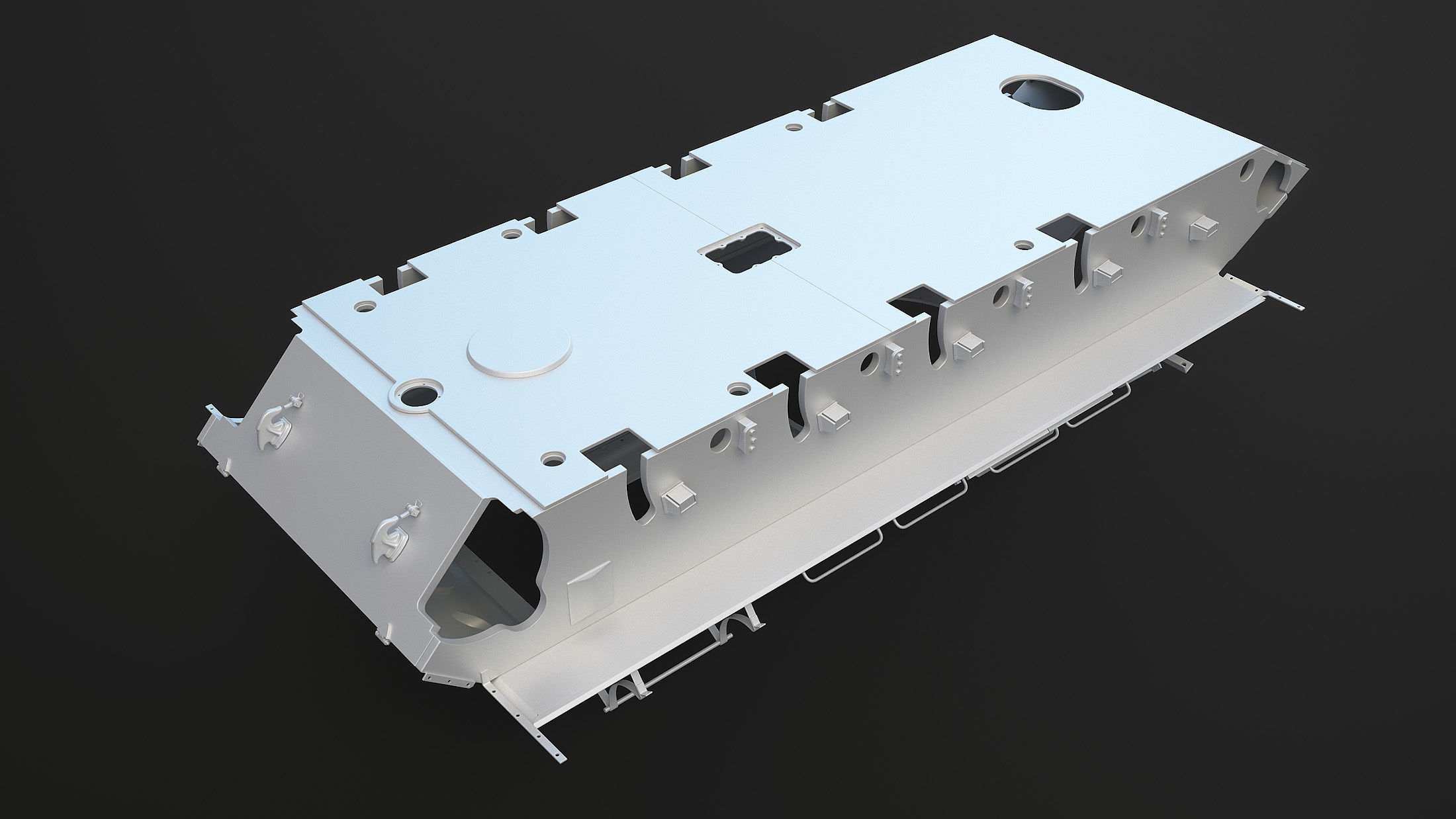 T-34 Tank Chassis High-Poly 3D model_19