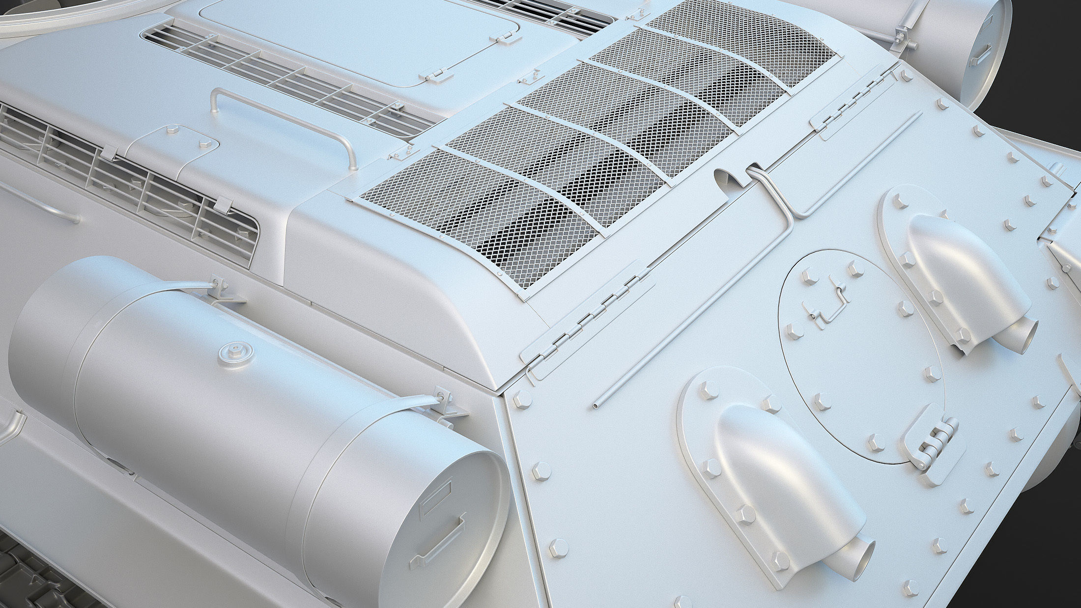 T-34 Tank Chassis High-Poly 3D model_27