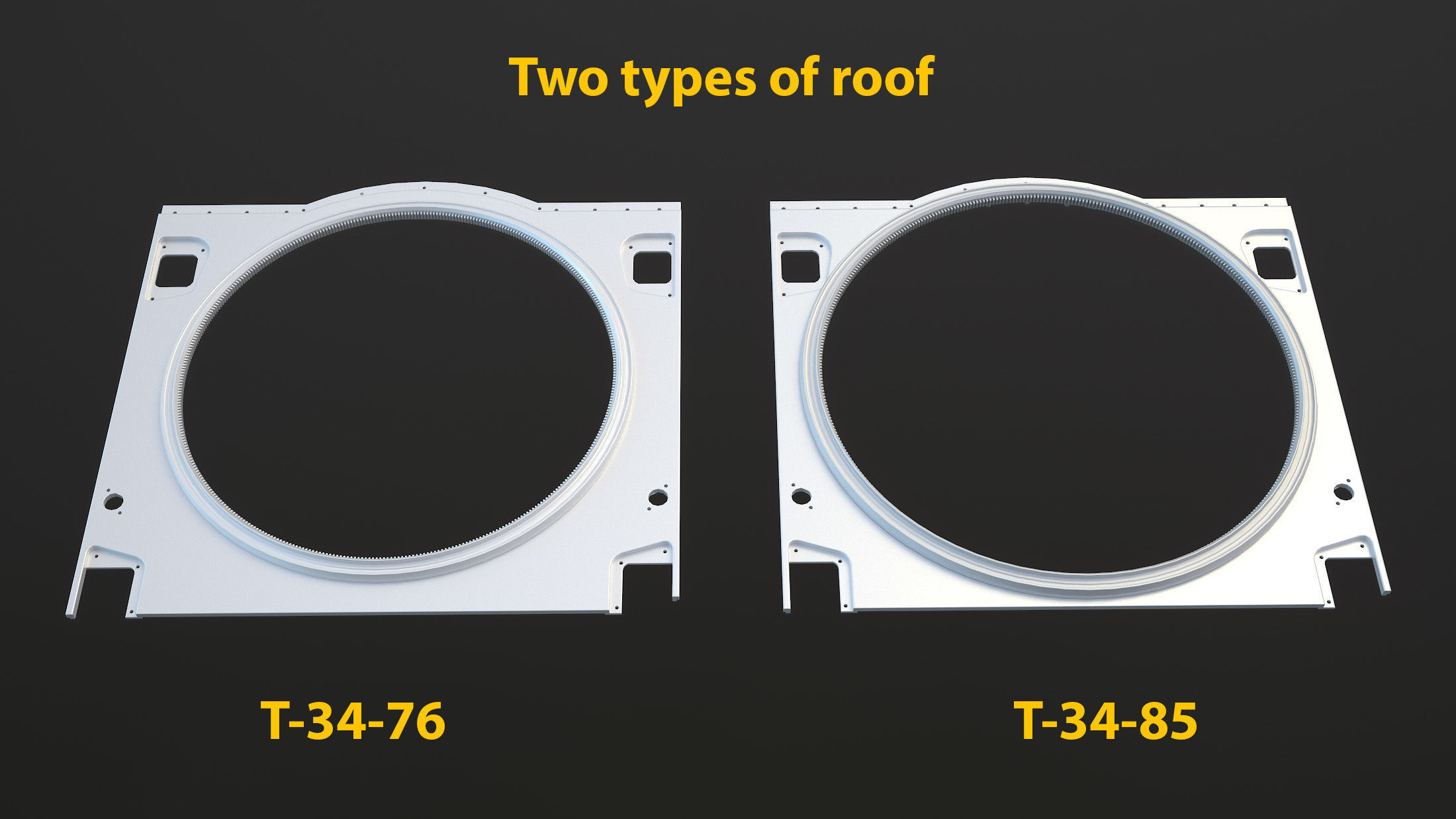 T-34 Tank Chassis High-Poly 3D model_28