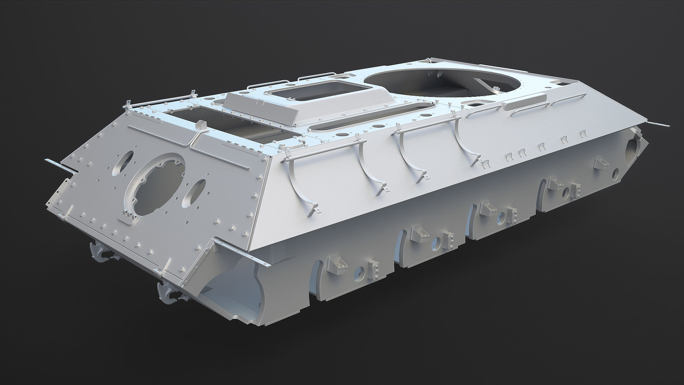 T-34 Tank Chassis High-Poly 3D model_18