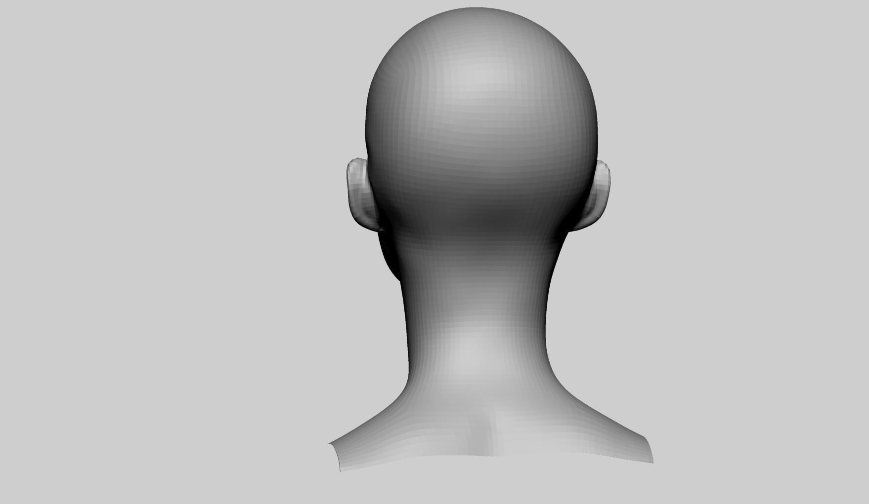 Female Head Basemesh v3 3D model_4