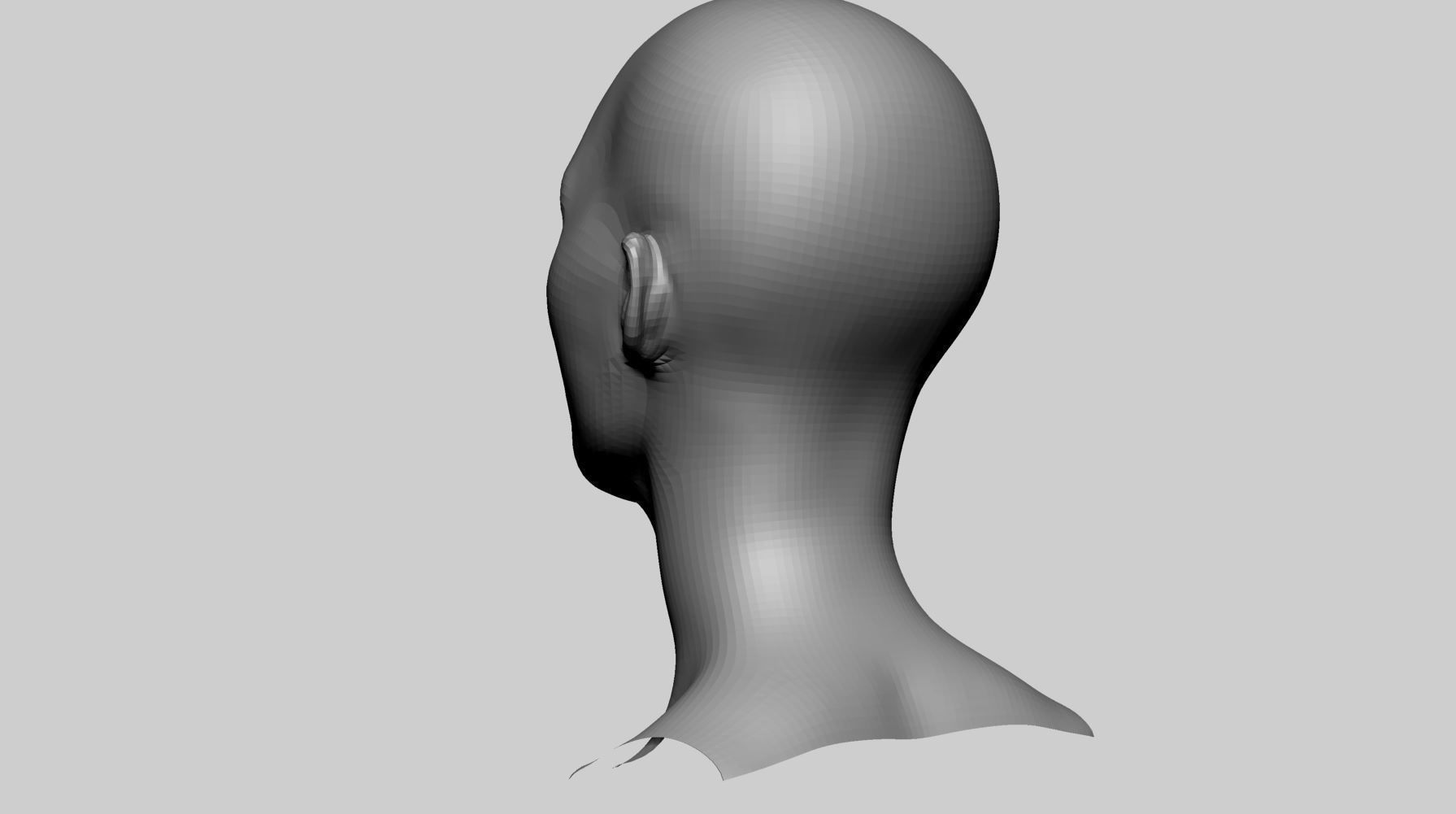 Female Head Basemesh v3 3D model_5