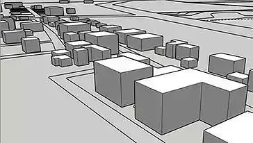 Mass Model city 3D model