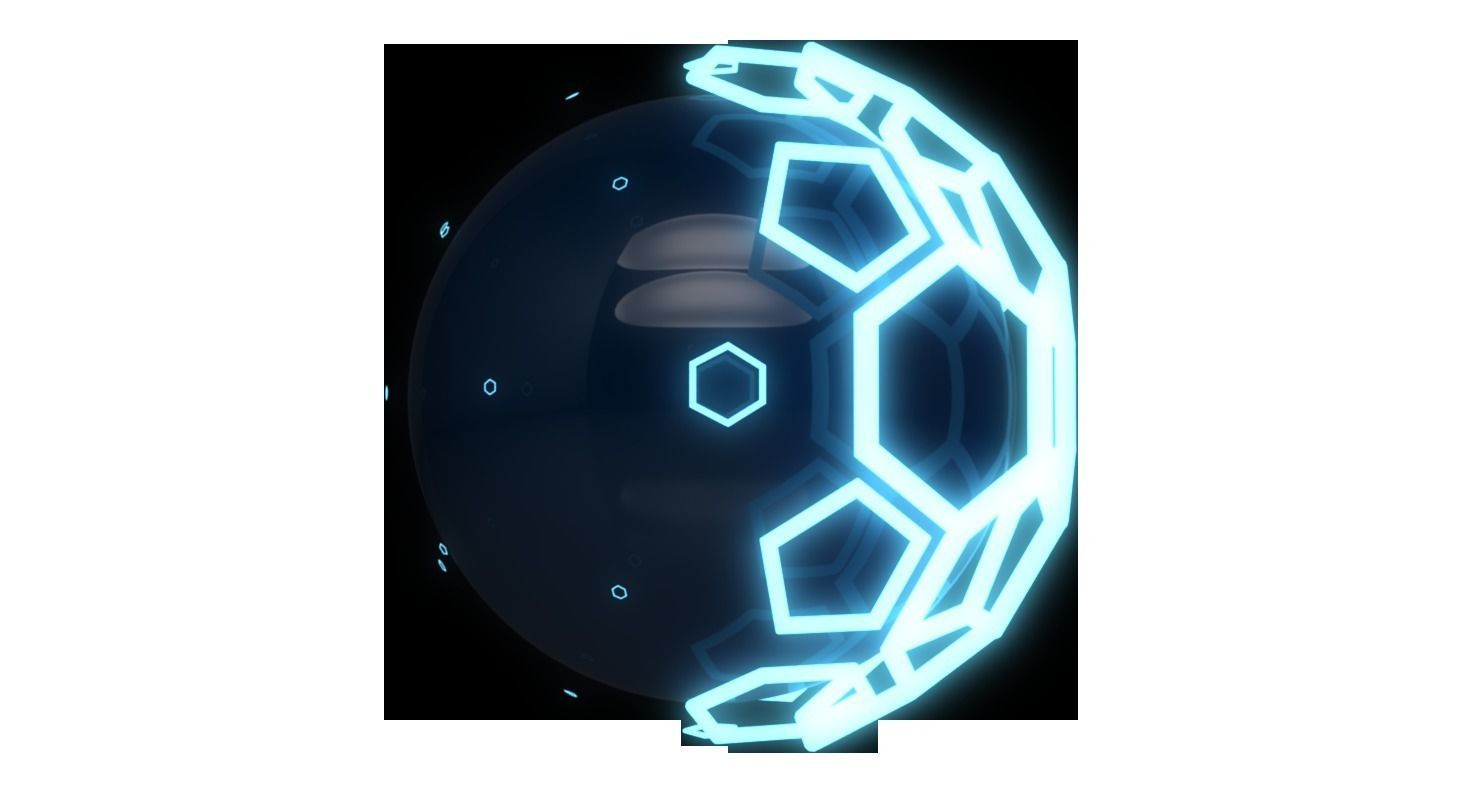 Glow Ball 3D model_2