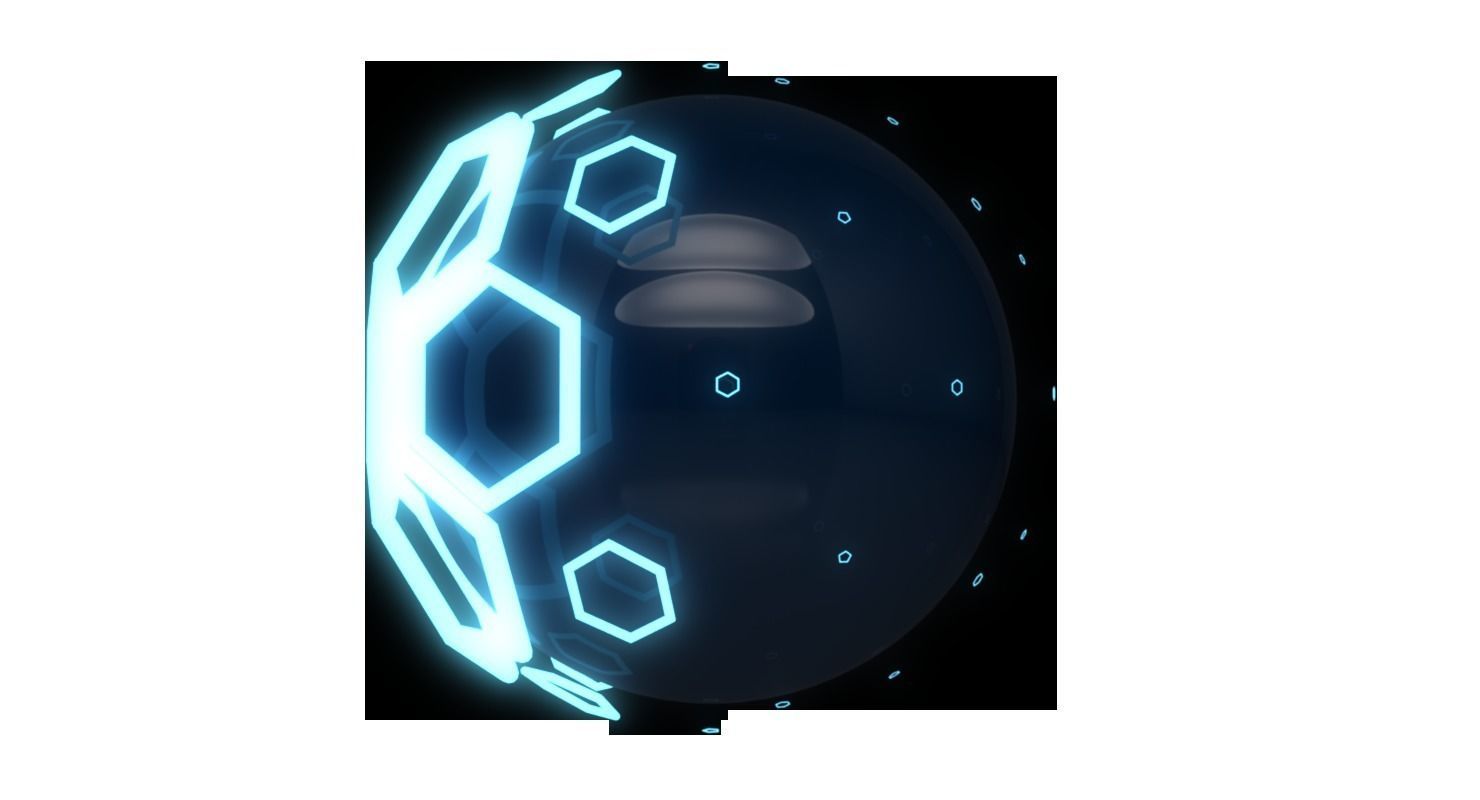 Glow Ball 3D model_7