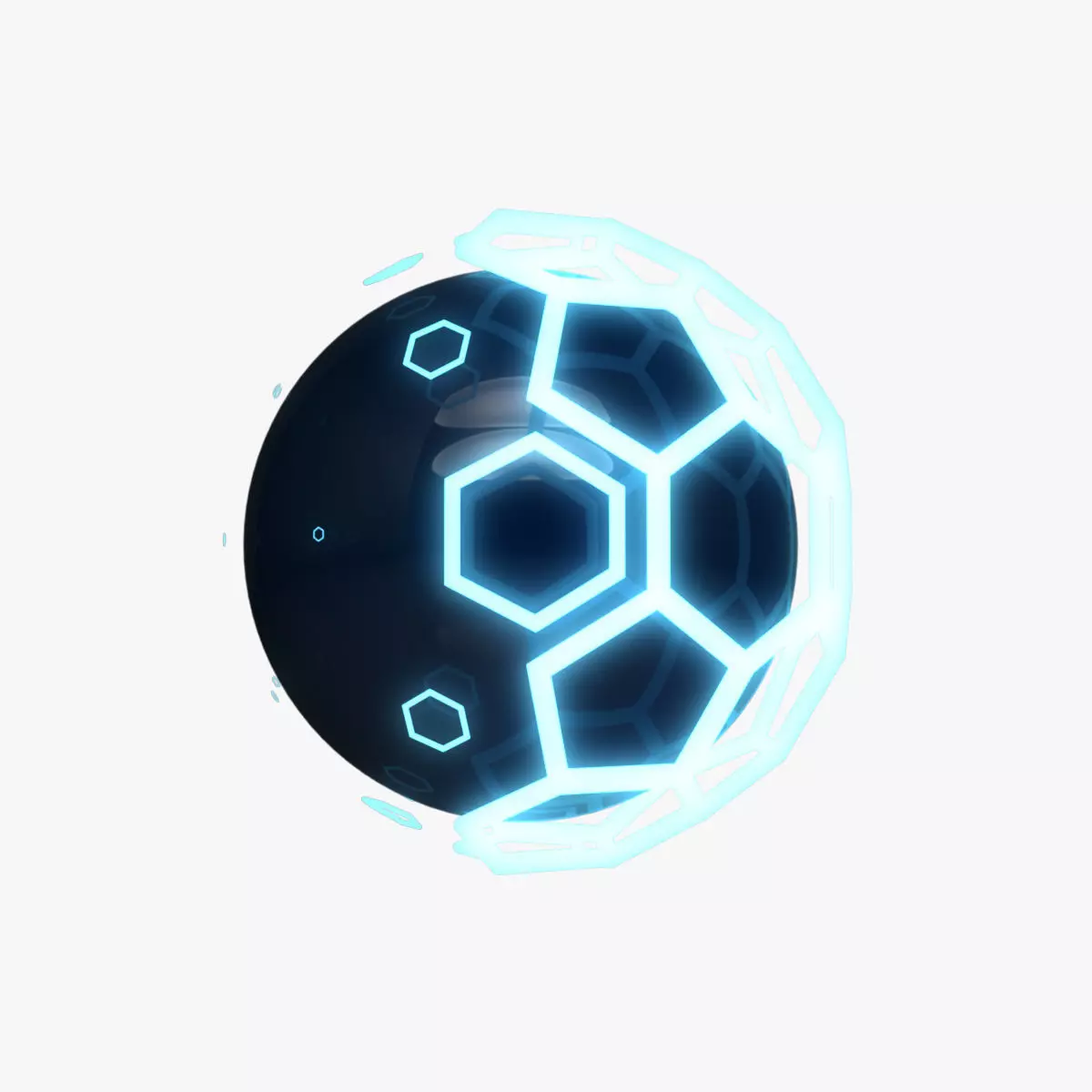 Glow Ball 3D model_0