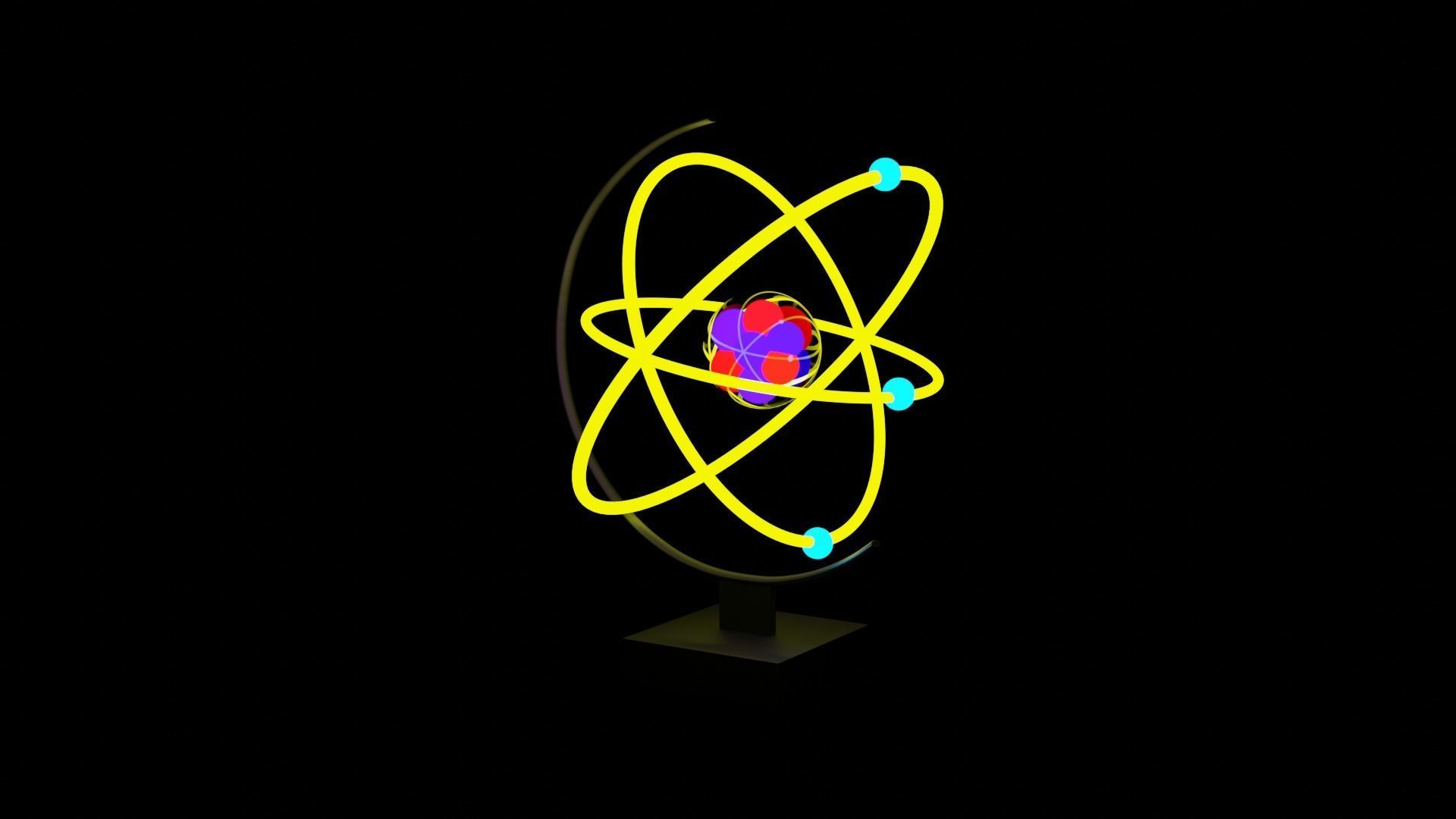 atomic animated project 3D model_1