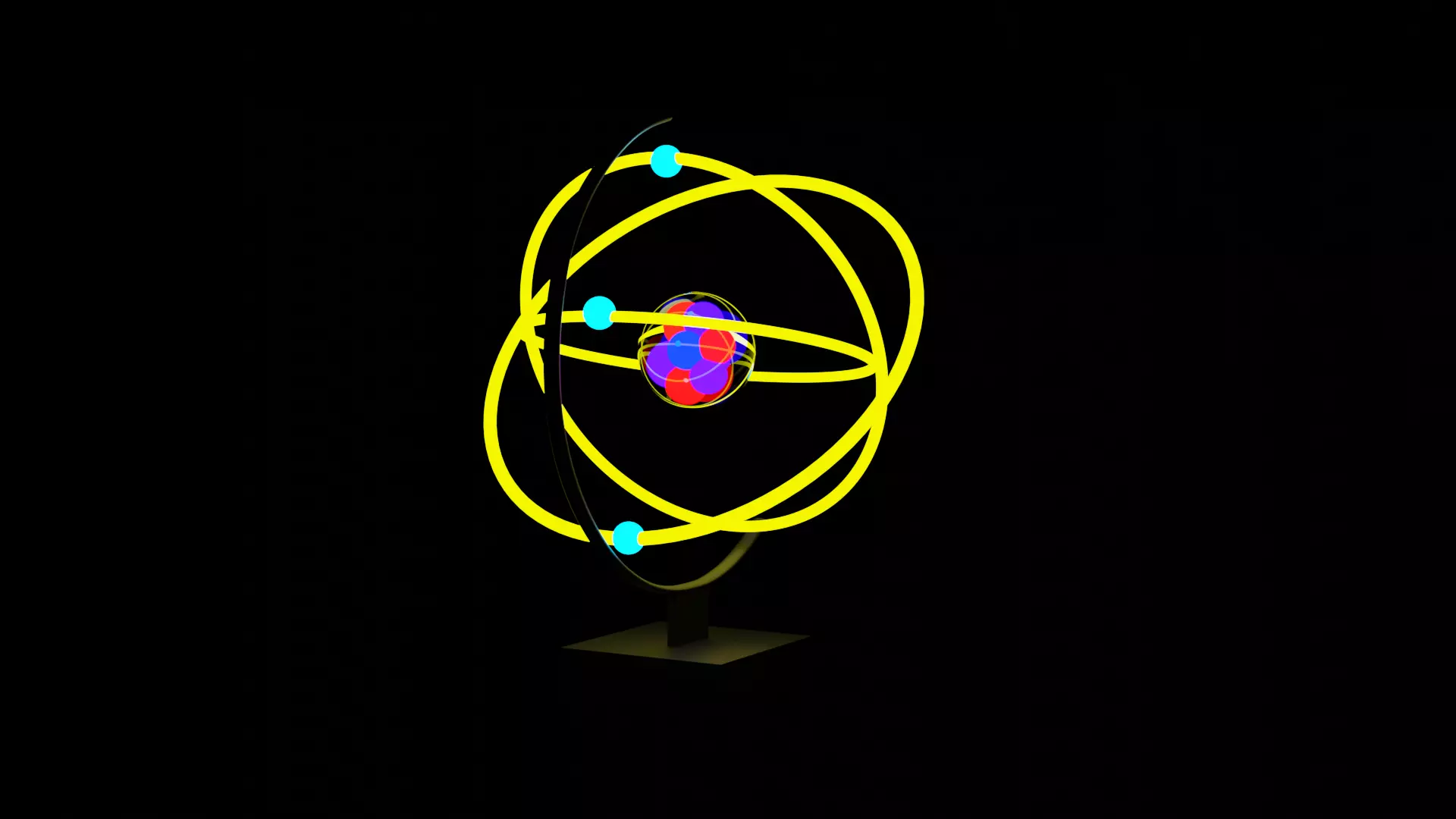 atomic animated project 3D model_0
