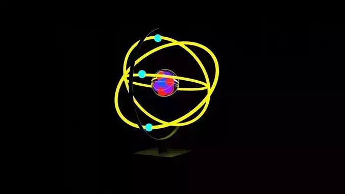 atomic animated project 3D model
