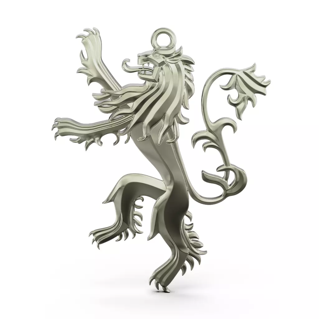 coat of arms Lannisters Game of Thrones 3D print model_0