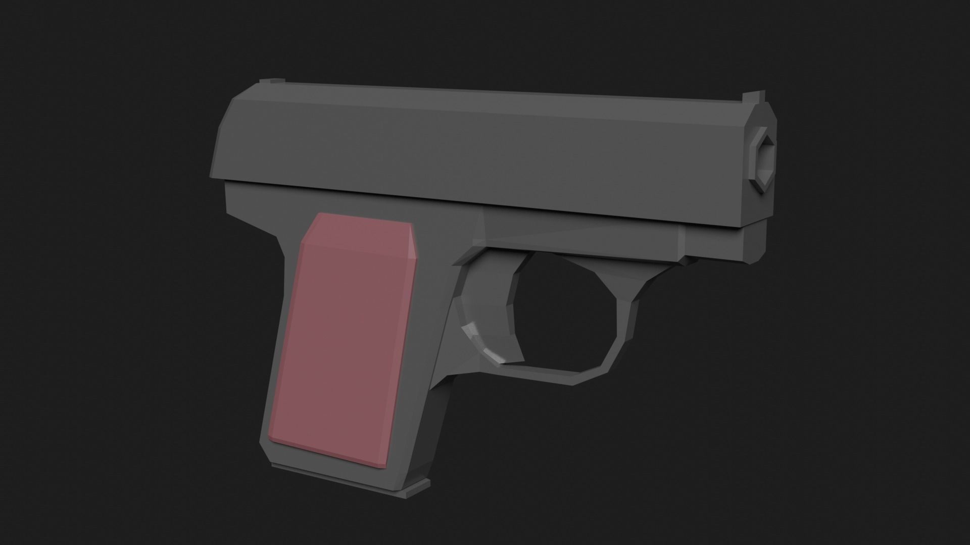Weaponies gun Low-poly 3D model_13