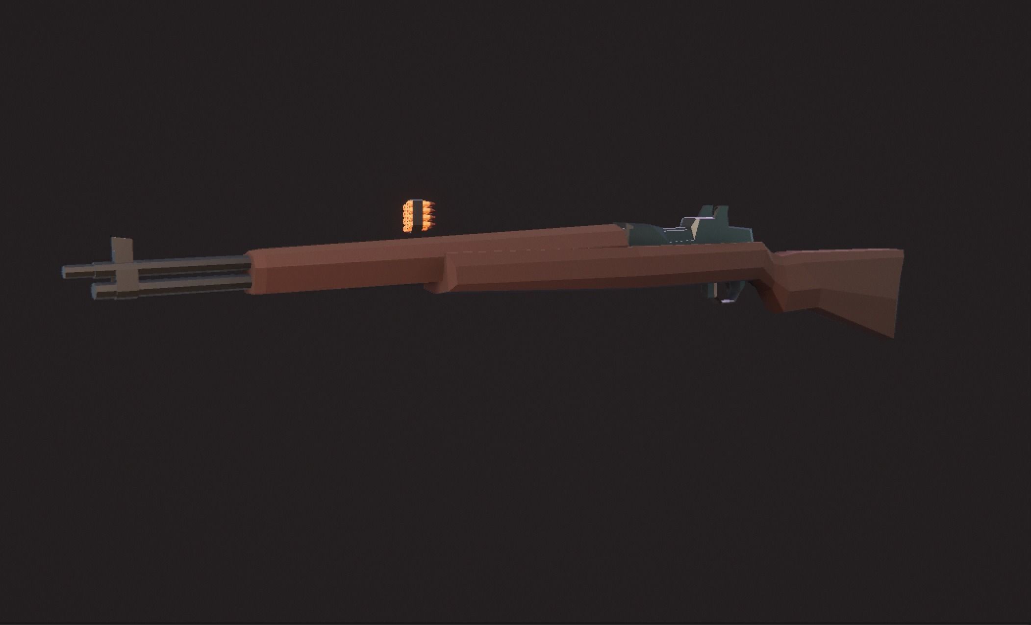 Weaponies gun Low-poly 3D model_4
