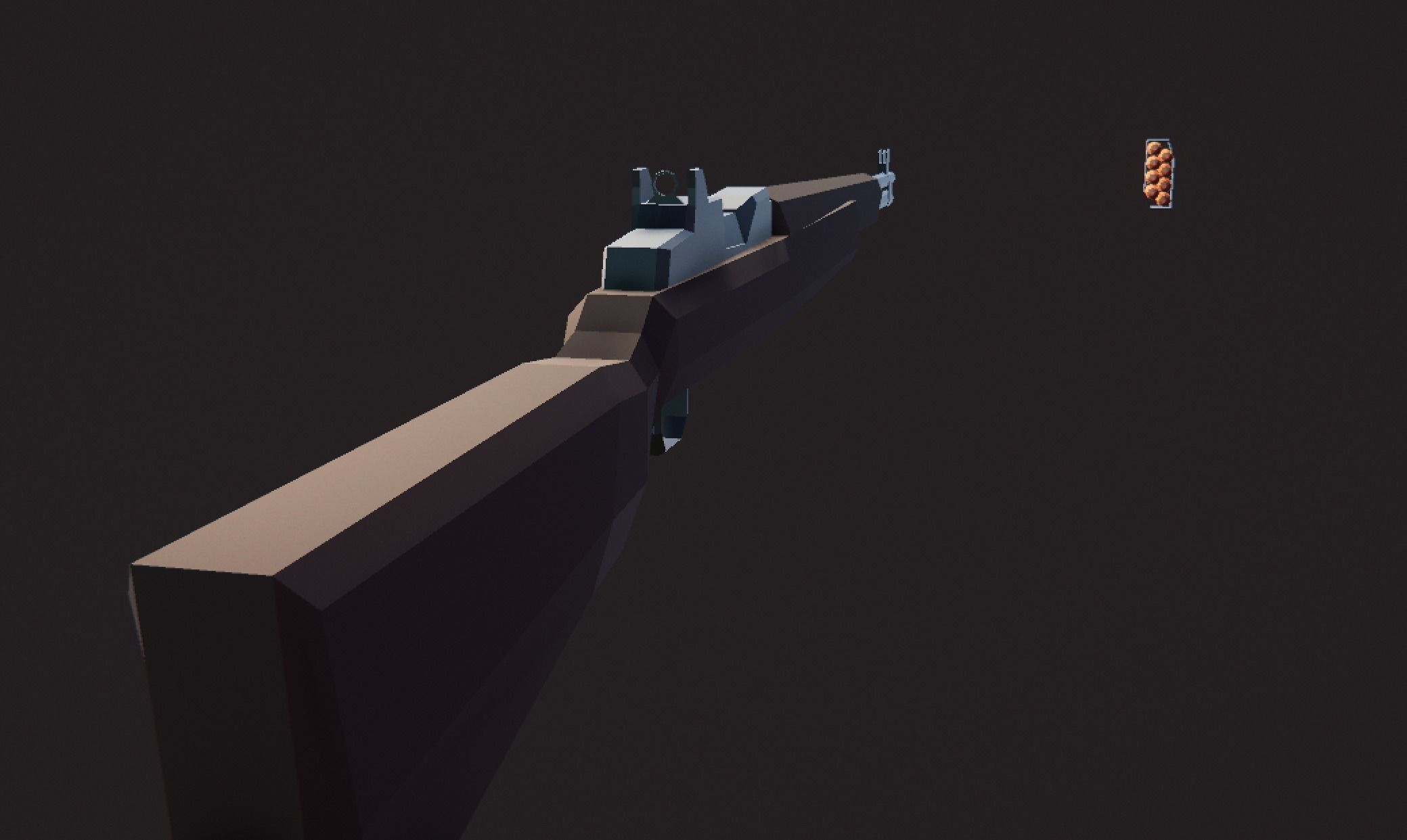 Weaponies gun Low-poly 3D model_5