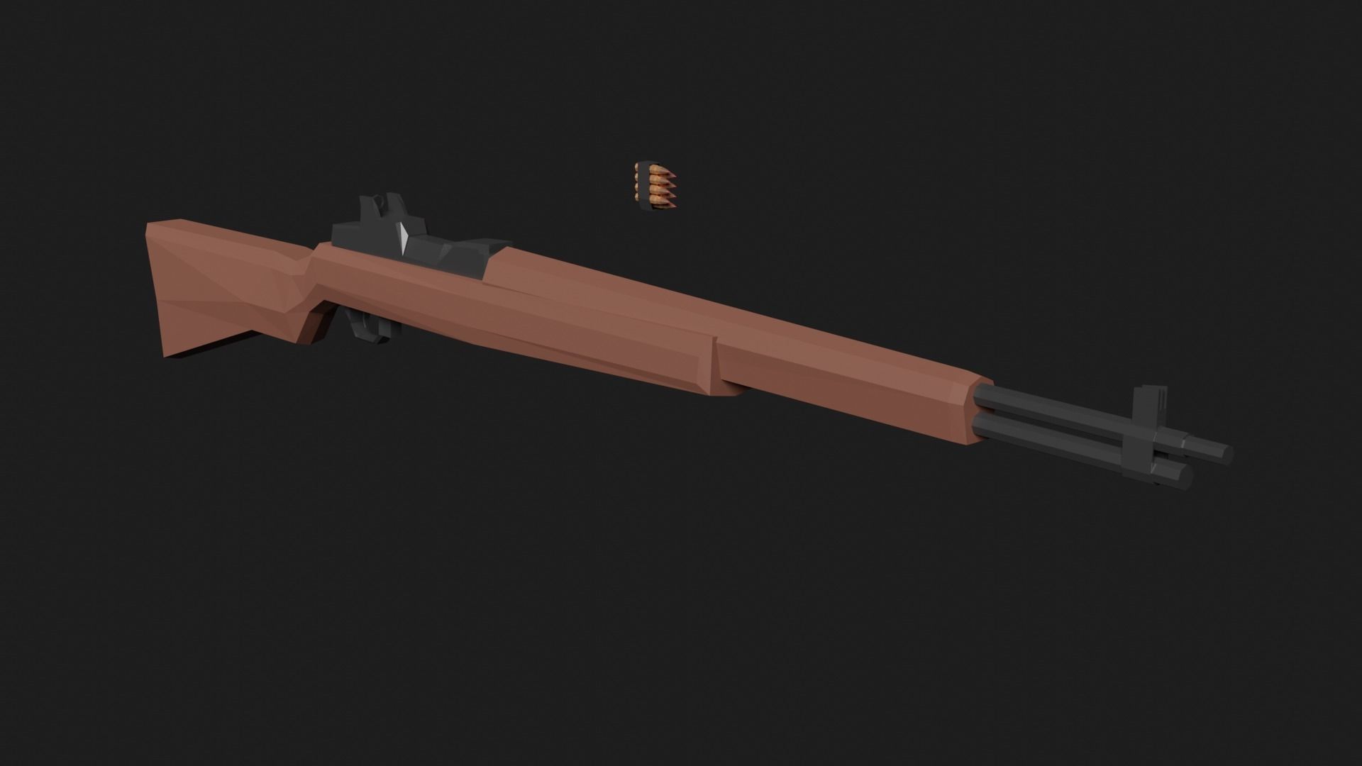 Weaponies gun Low-poly 3D model_12