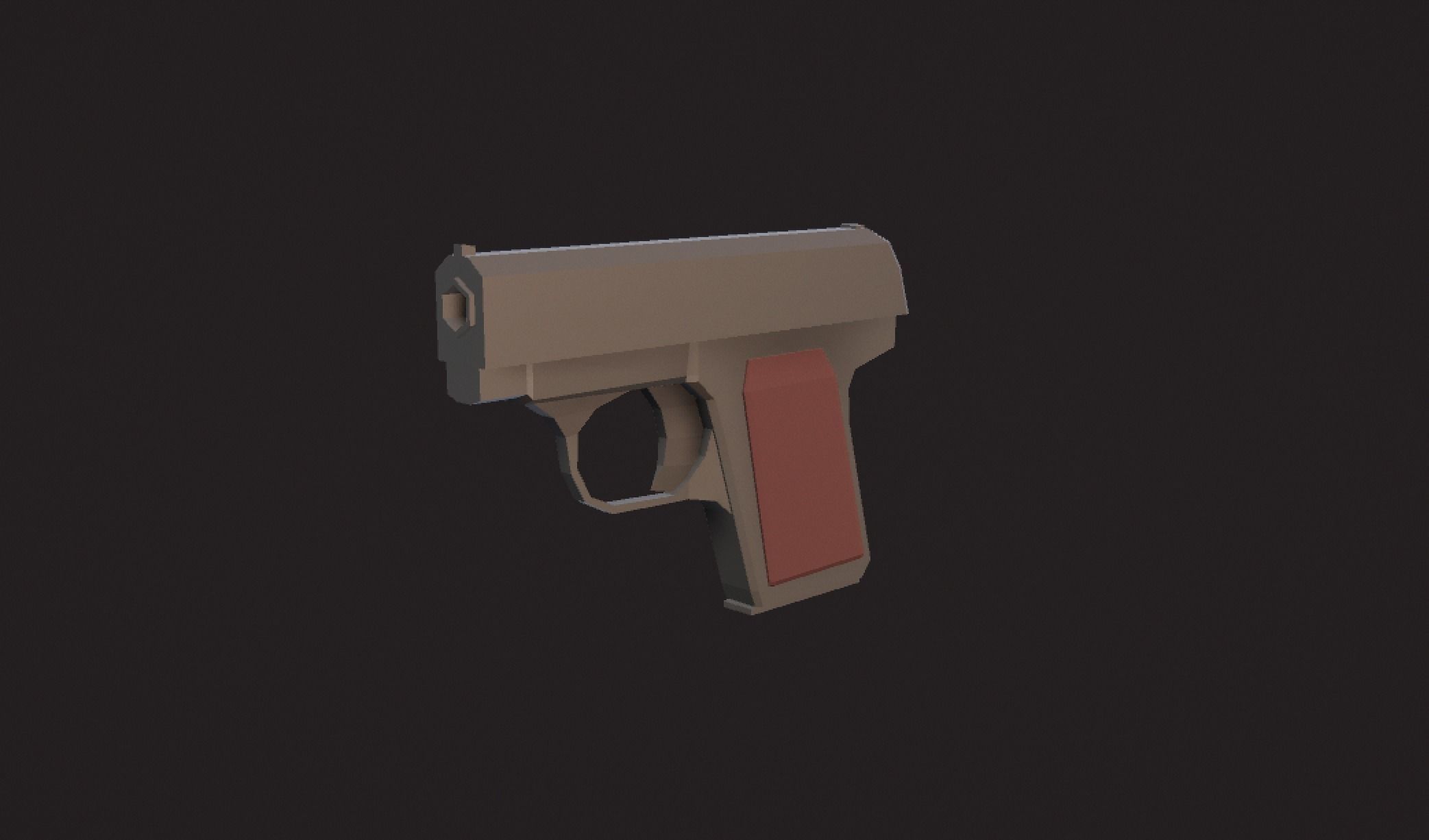 Weaponies gun Low-poly 3D model_2