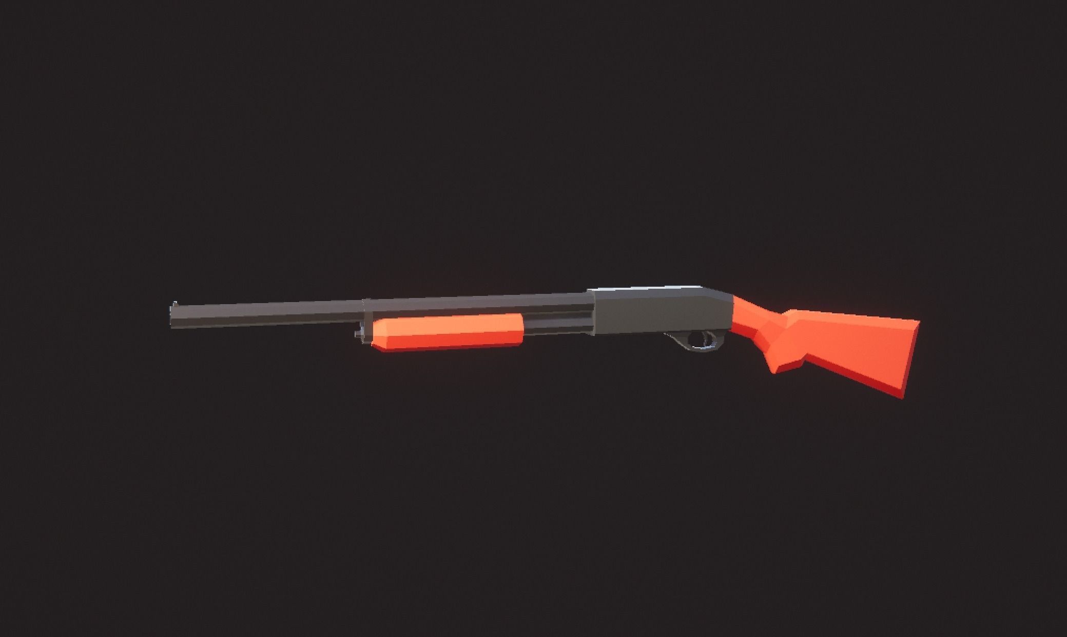 Weaponies gun Low-poly 3D model_8