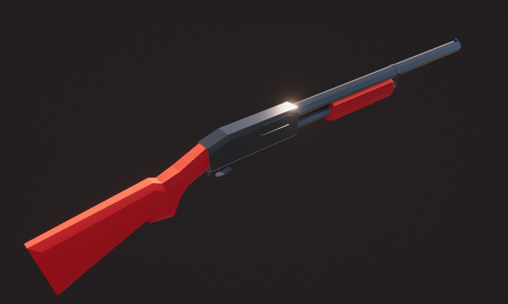 Weaponies gun Low-poly 3D model_9