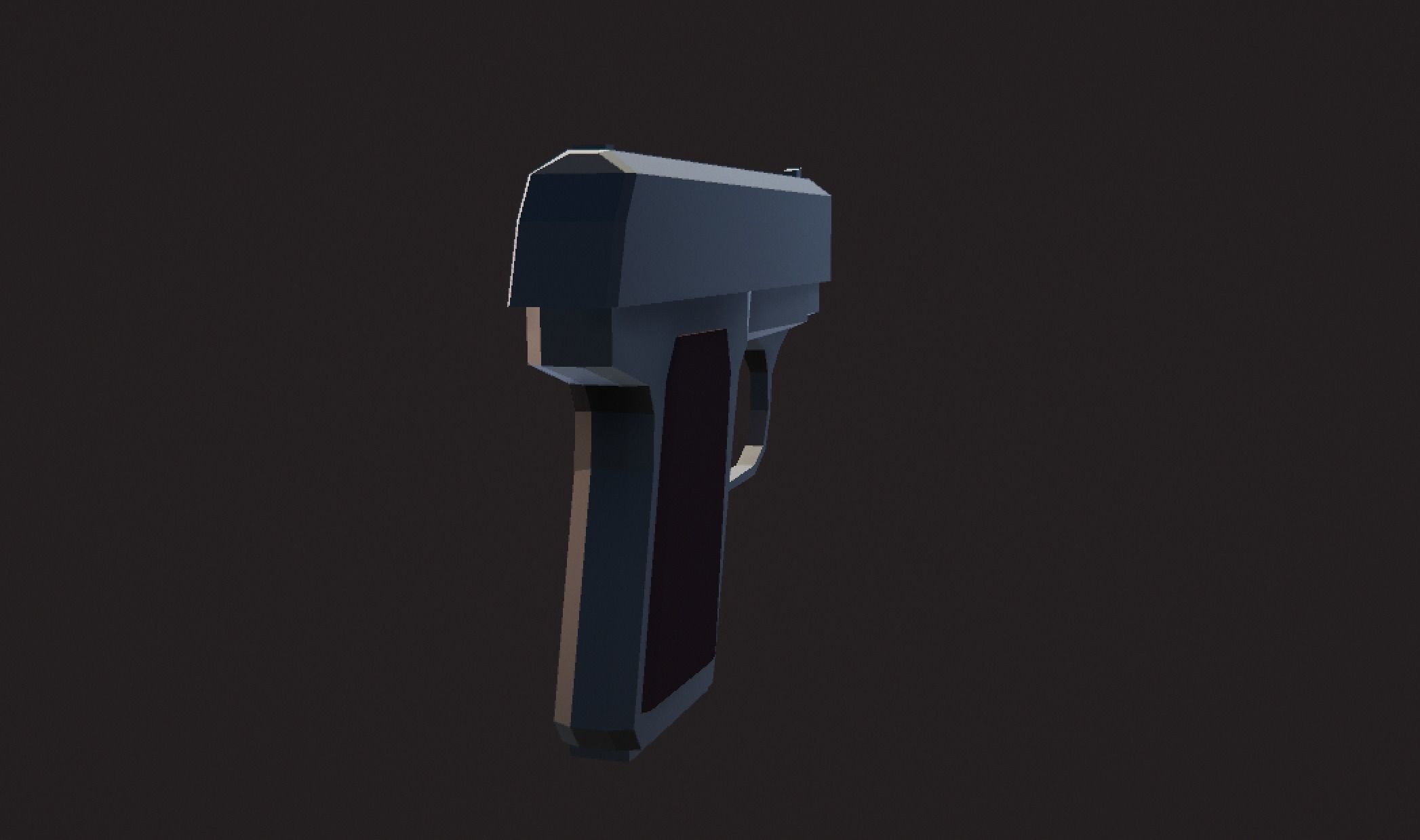Weaponies gun Low-poly 3D model_3