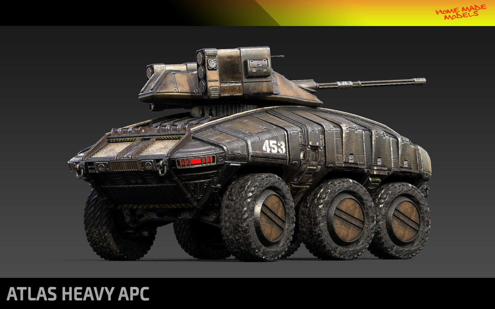 Atlas Heavy APC Low-poly 3D model_2