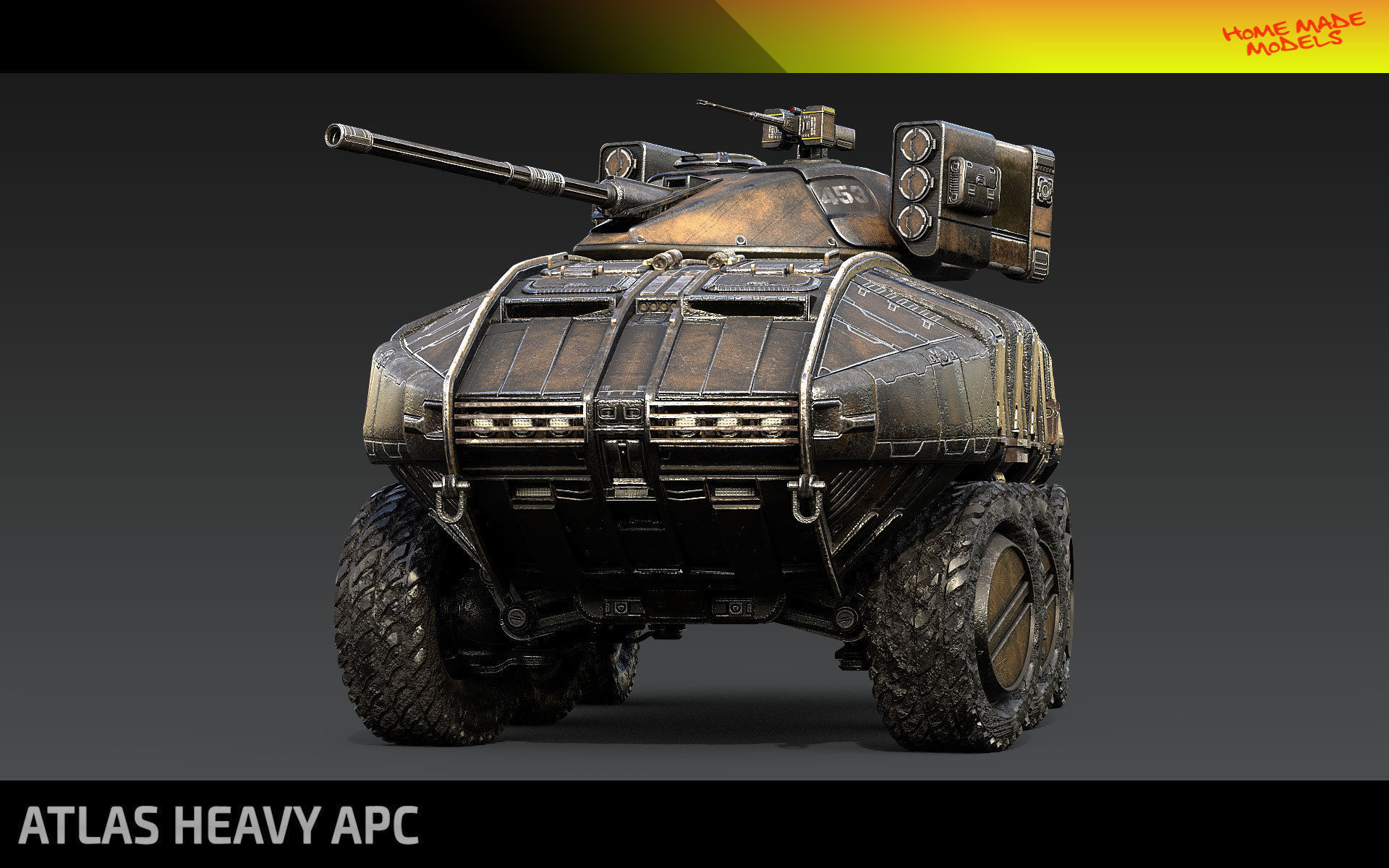 Atlas Heavy APC Low-poly 3D model_1