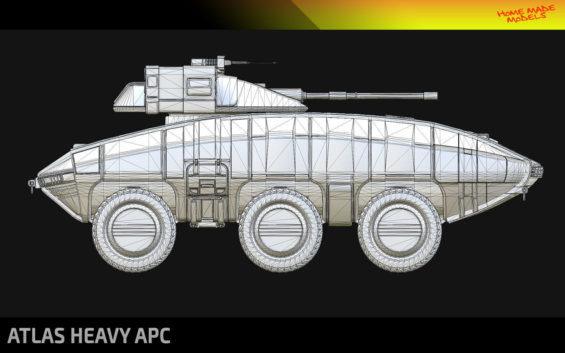 Atlas Heavy APC Low-poly 3D model_11