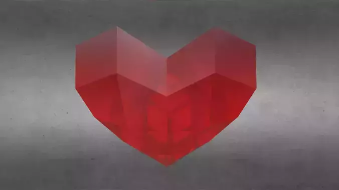 Crystal Heart - Cubic