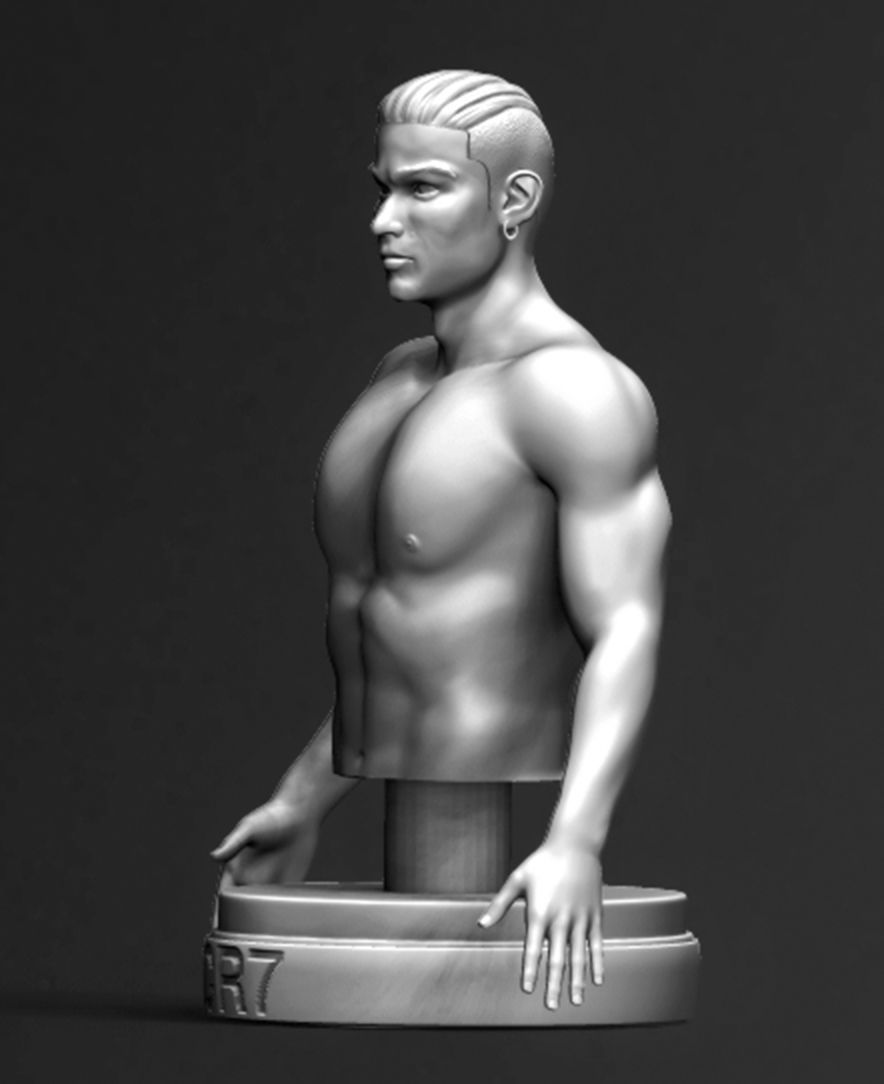 Ronaldo Figurine Free 3D print model_3