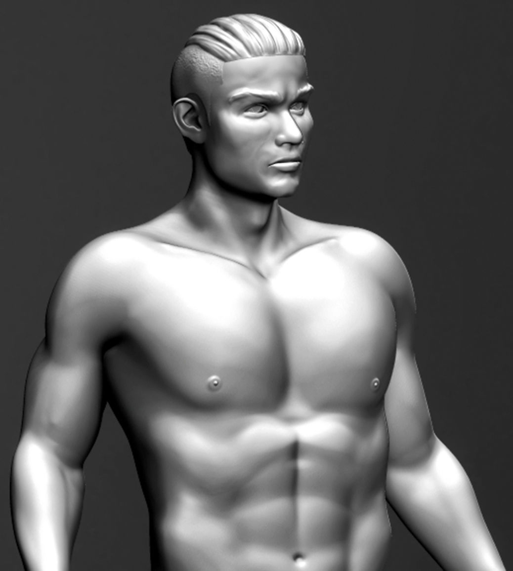 Ronaldo Figurine Free 3D print model_6